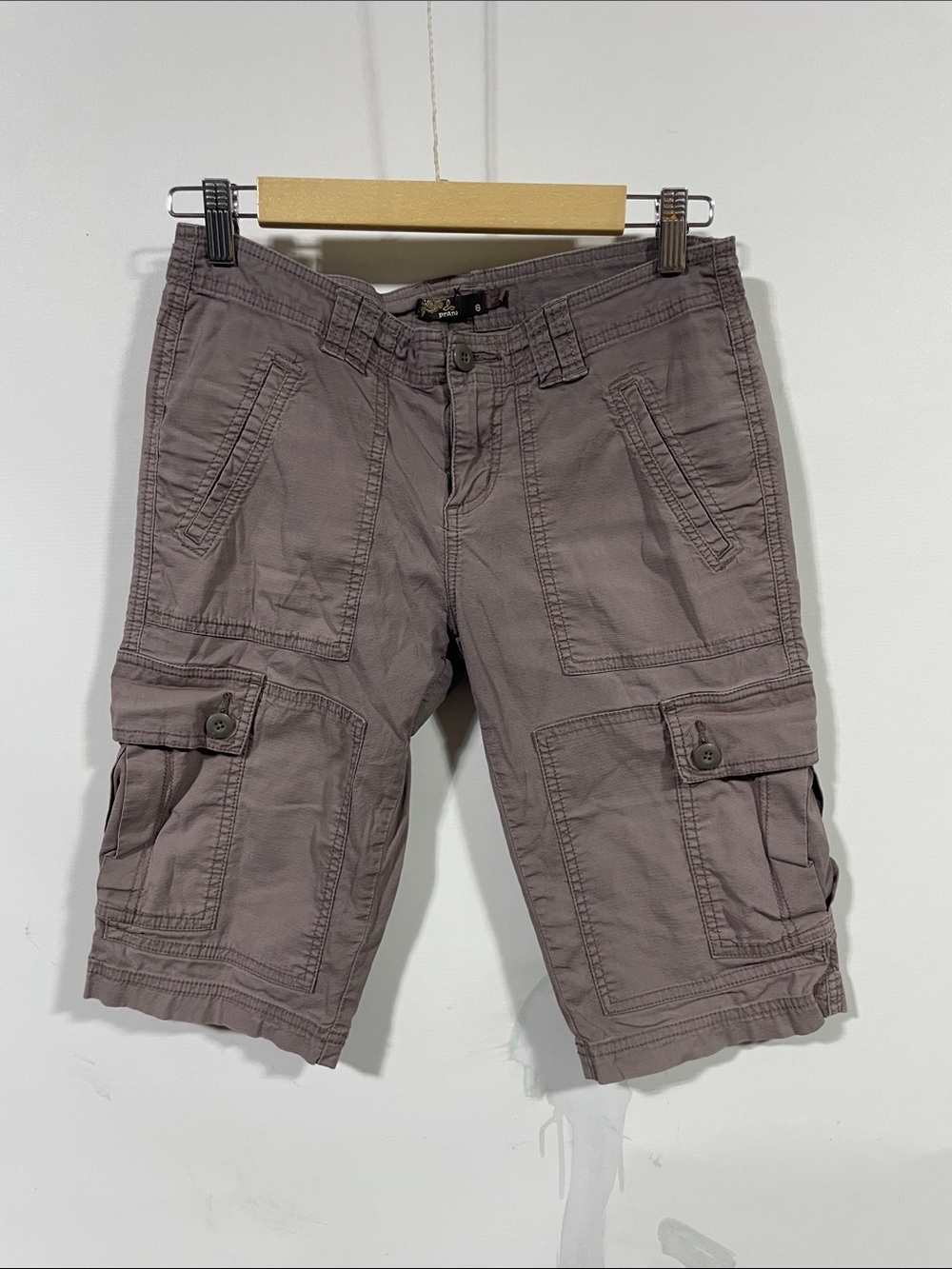 Prana Women's Cargo Shorts in Mauve-Taupe
